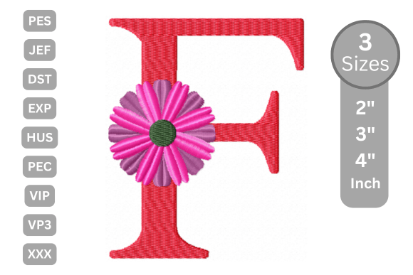 Blossom Alphabet Letter F