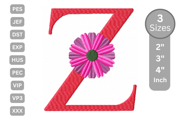 Blossom Alphabet Letter - Z