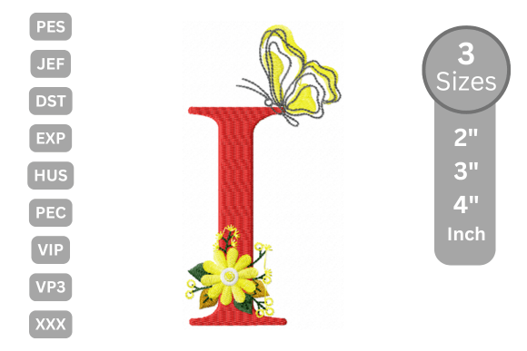 Butterfly Bloom Alphabet - I