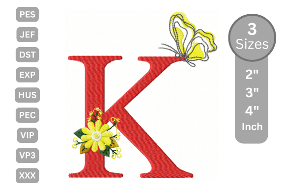 Butterfly Bloom Alphabet - K