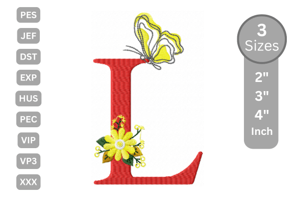Butterfly Bloom Alphabet - L