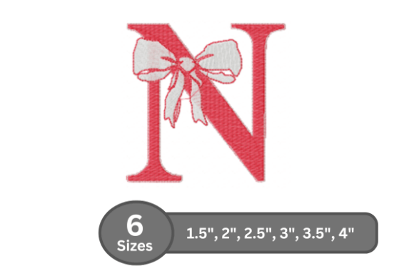 Cherry Knot Alphabet -N