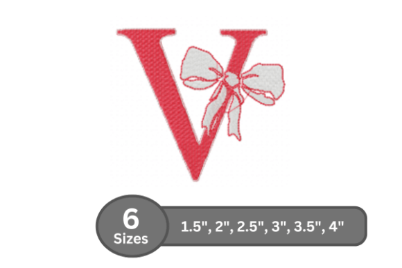Cherry Knot Alphabet - V