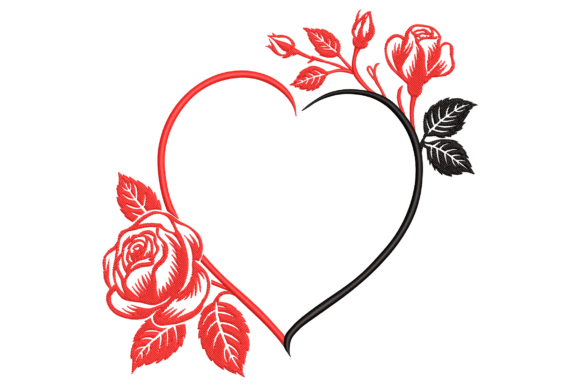 Floral Heart Frame