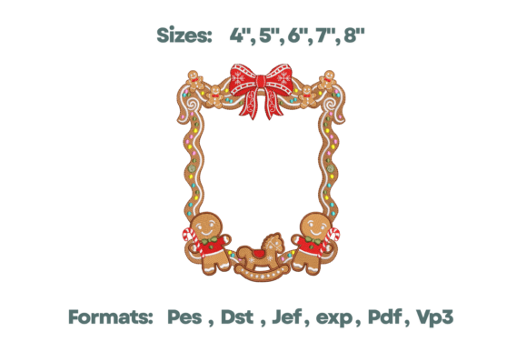 Gingerbread Frame Monogram