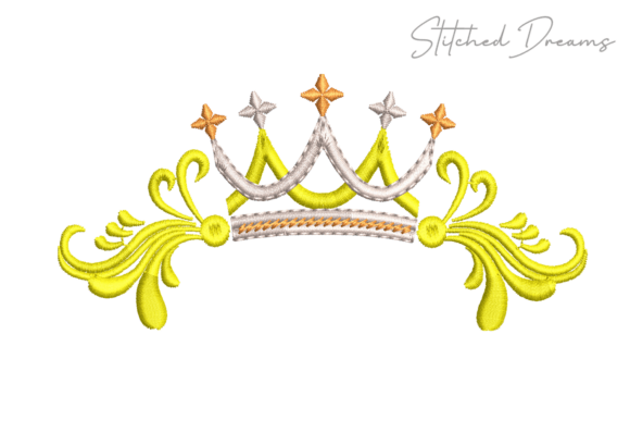 The Crown Digital Embroidery Design